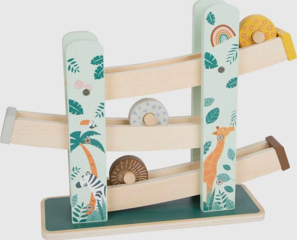 Houten knikkerbaan safari - sale