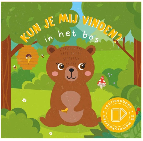 Kun je mij vinden? - in het Bos (voorleesboek met memory) sale