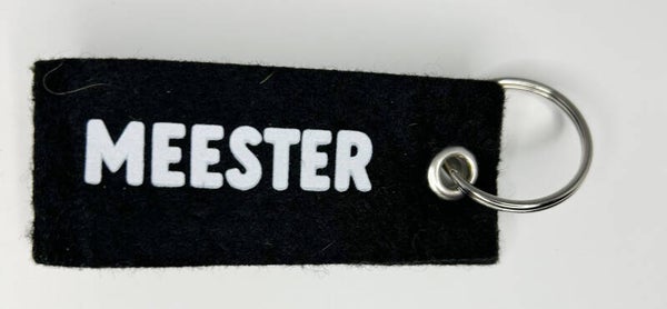 Vilten sleutelhanger Meester - sale