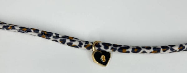 Ibizabandje panterprint met hartje