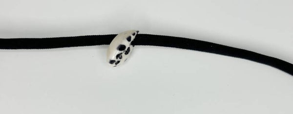 Ibizabandje zwart met schelp