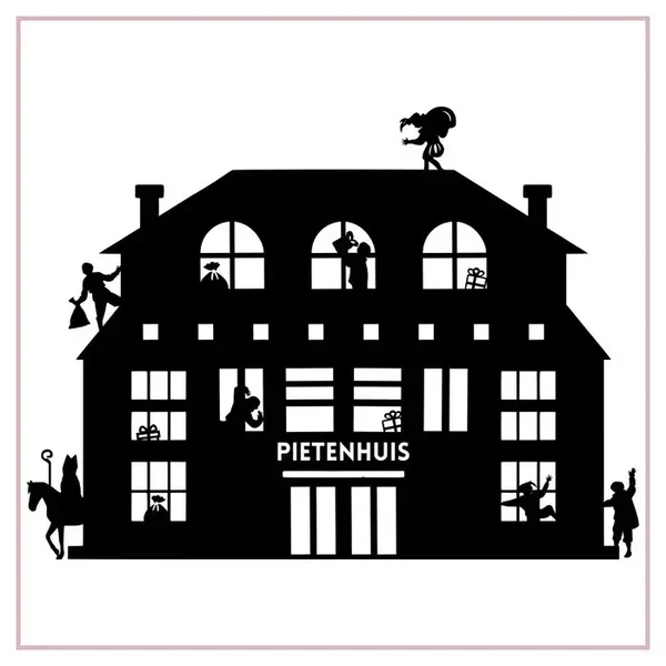 Raamsticker Pietenhuis - sale