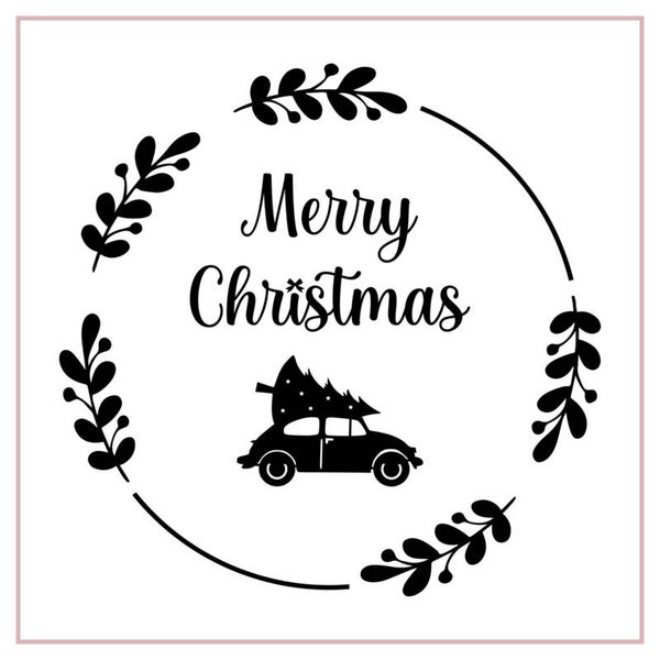 Raamsticker Merry Christmas - sale