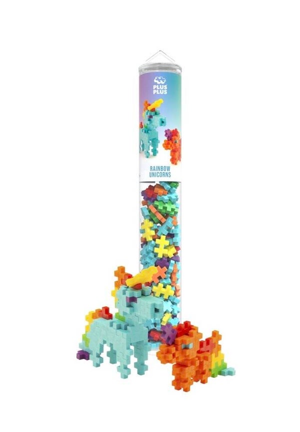 PlusPlus rainbow unicorns / 100 pcs