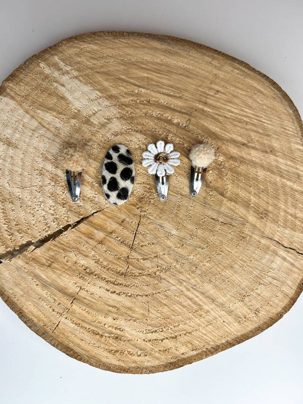 Haarspeldjes set pompom-panter-madelief