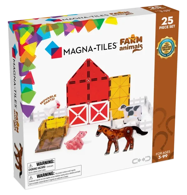 Magna Tiles Farm Animals - 25 stuks