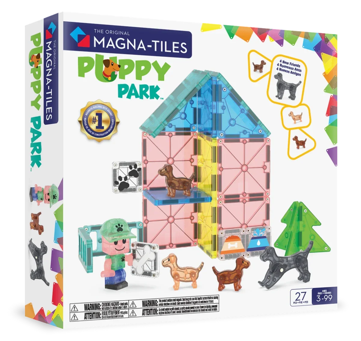 Magna Tiles Puppy Park - 27 stuks
