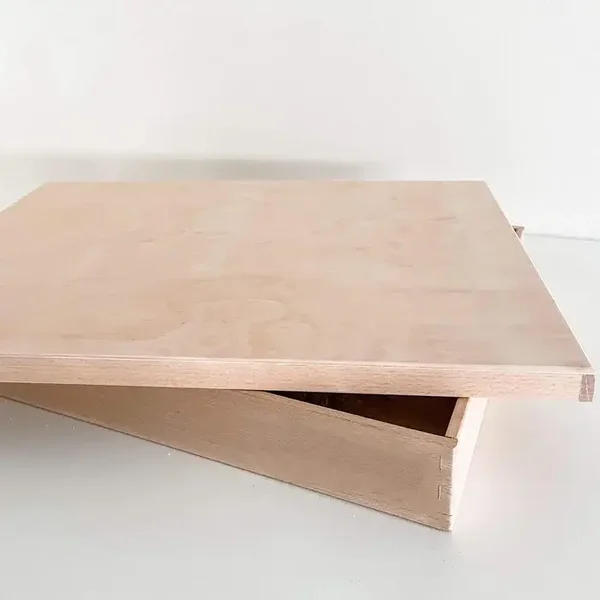 Houten speelbak sensory met deksel