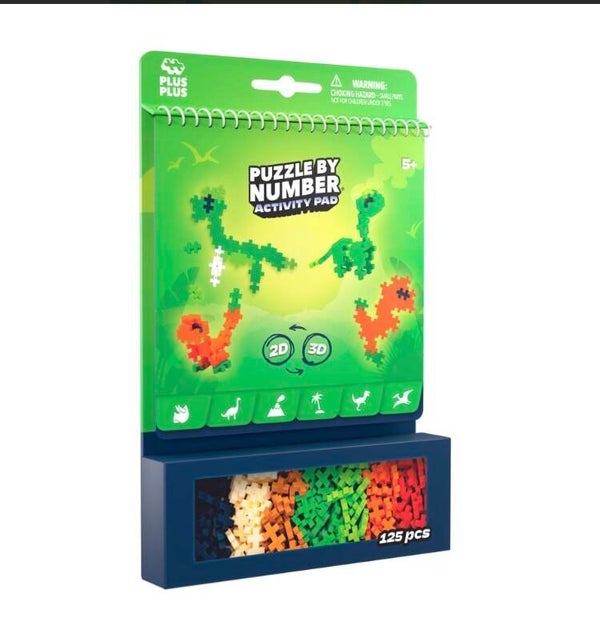 PlusPlus activity pad dinosaurs / 125 pcs