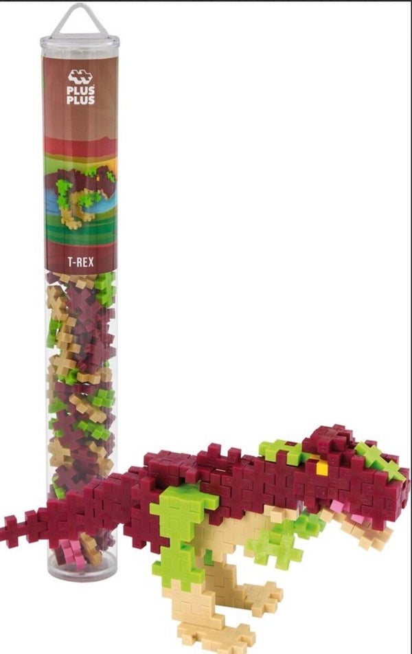 PlusPlus t-rex dinosaur tube / 100 pcs
