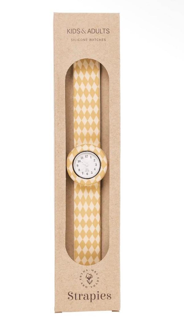 Strapies gespikkelde diamant - horloge Mrs Ertha
