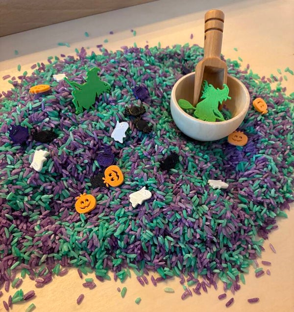 Sensorisch speelrijst halloween