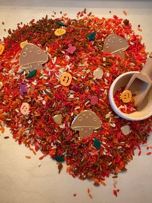 Sensorisch speelrijst herfst