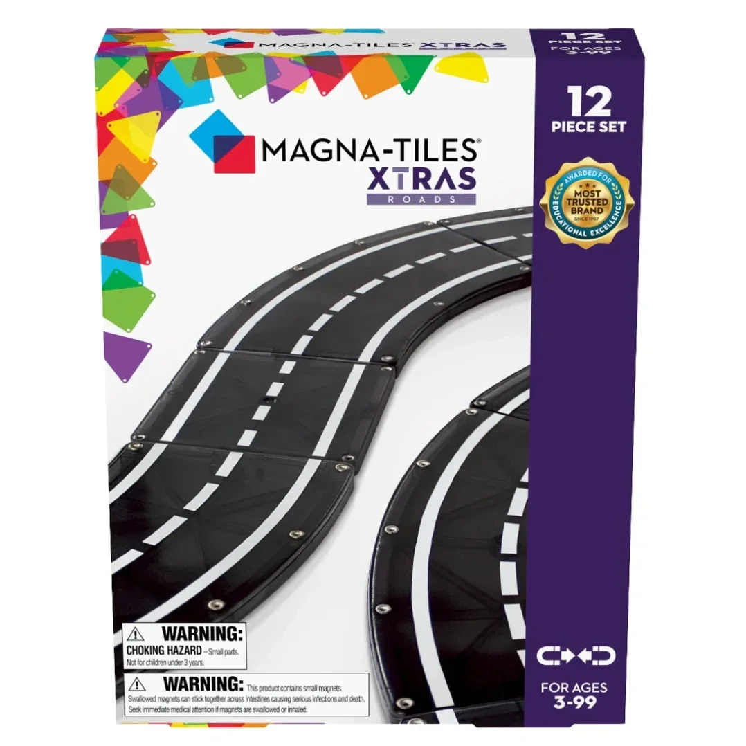 Magna Tiles Xtras Roads - 12 stuks