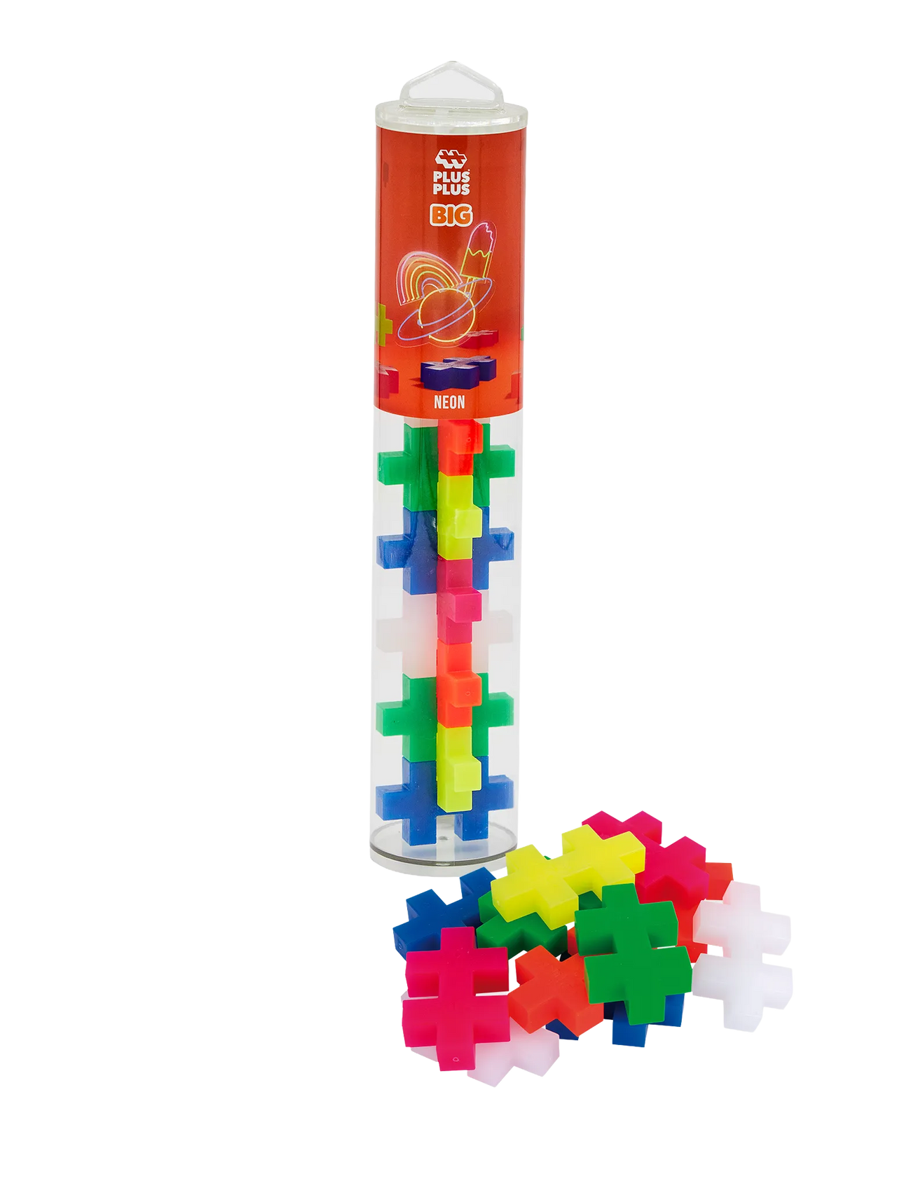 PlusPlus neon big tube / 15 pcs