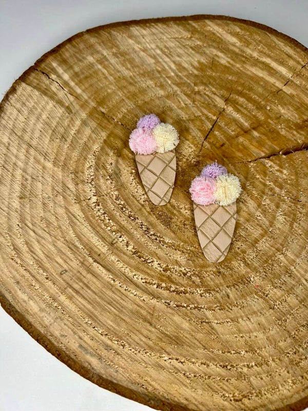 Haarspeldjes ijsjes lila pastel