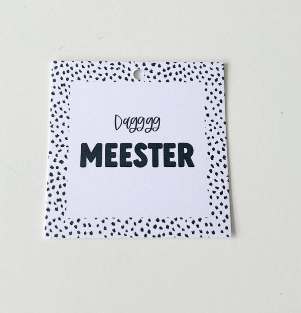 Minikaartje "dag meester" sale