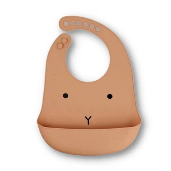 Siliconen slabber lichtroze met snuitje