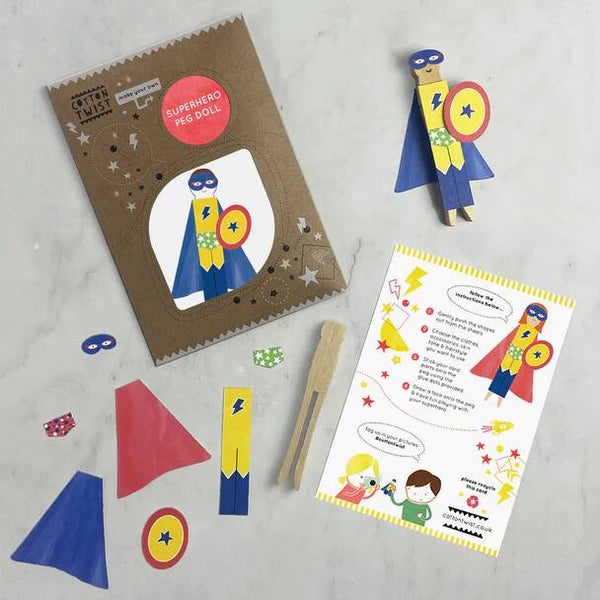 Maak je eigen superheld peg doll - sale