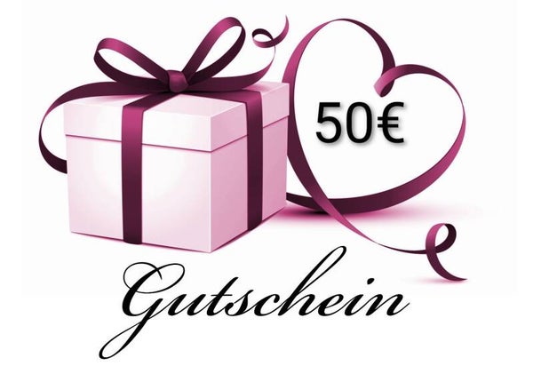 Geschenkgutschein. 50€
