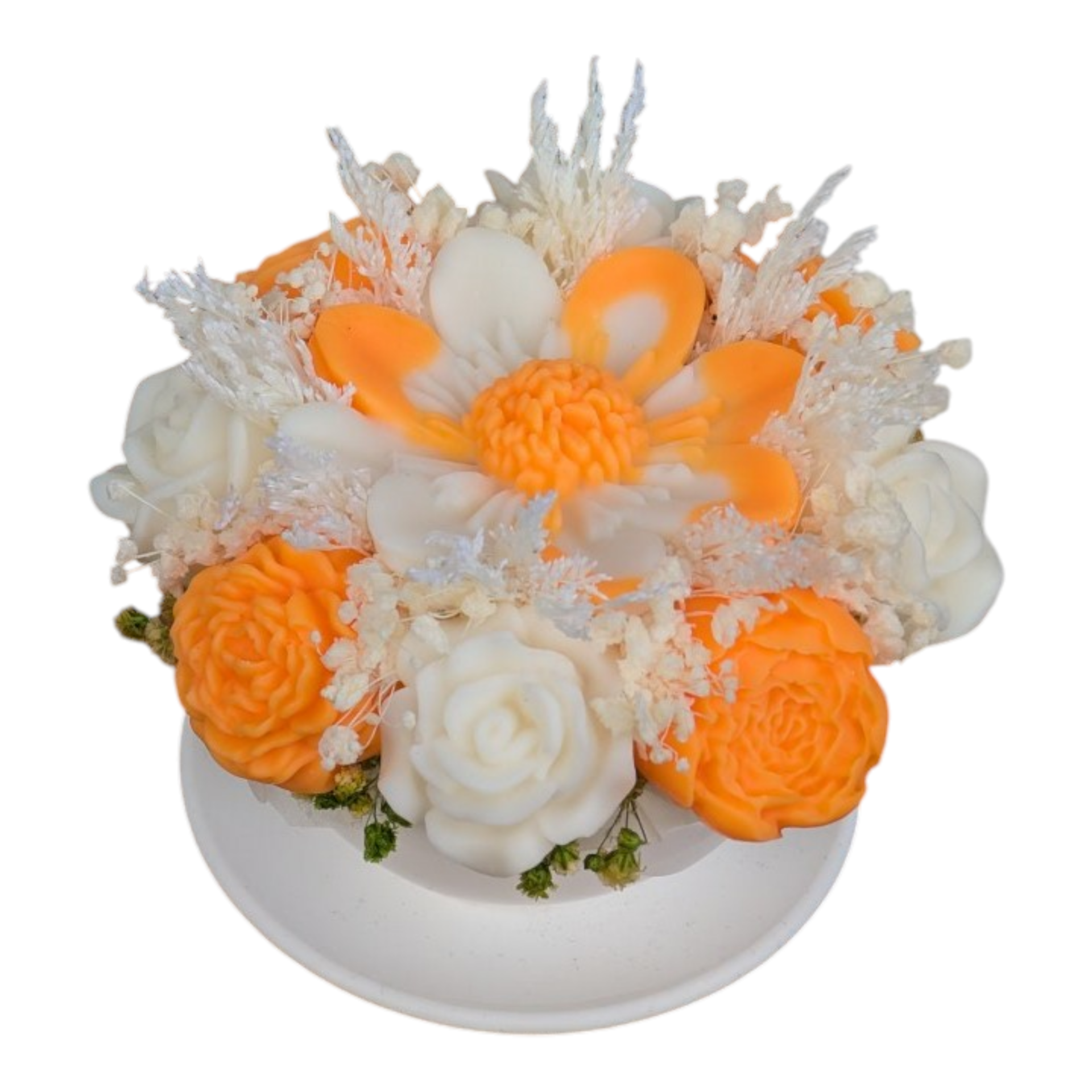 Minicup mit Wachsblumen