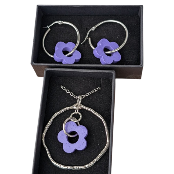 Schmuckset Modeschmuck Creolen und Halskette