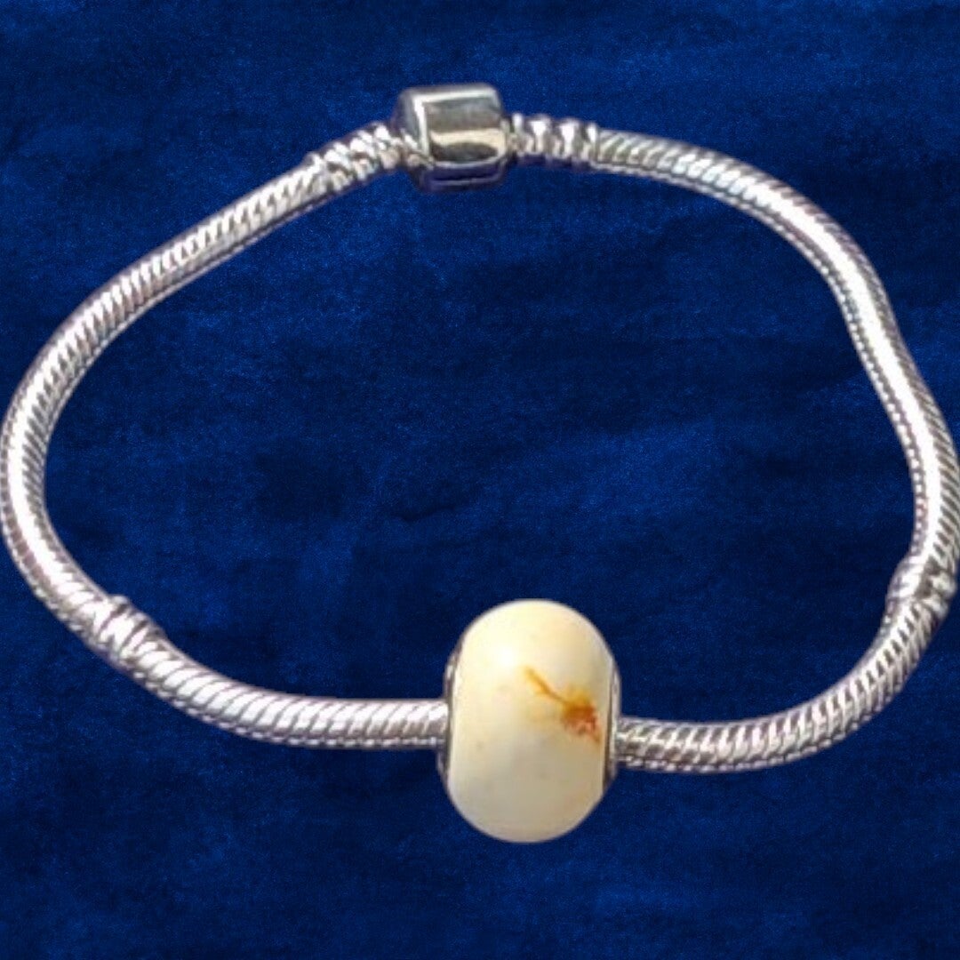 Leichtbeton Modeschmuck Armband mit Betonperle