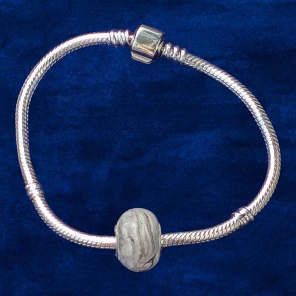 Leichtbeton Modeschmuck Armband mit Betonperle