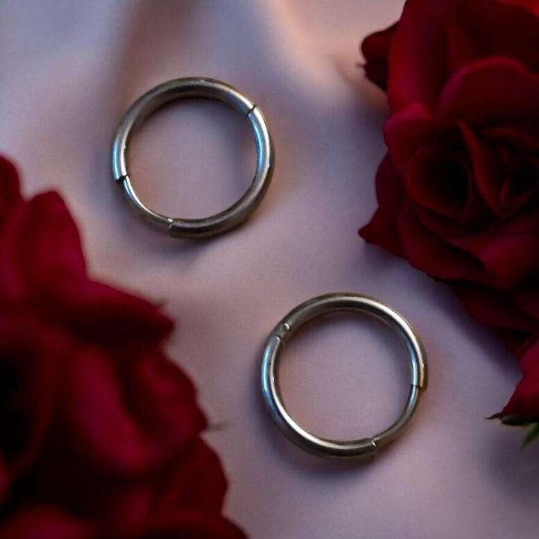 Créoles Rondes Argenté 16 mm