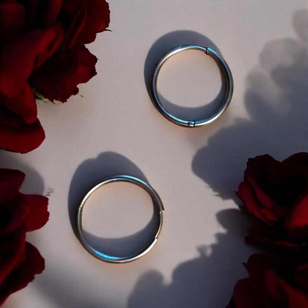 Créoles Rondes Argenté 20 mm