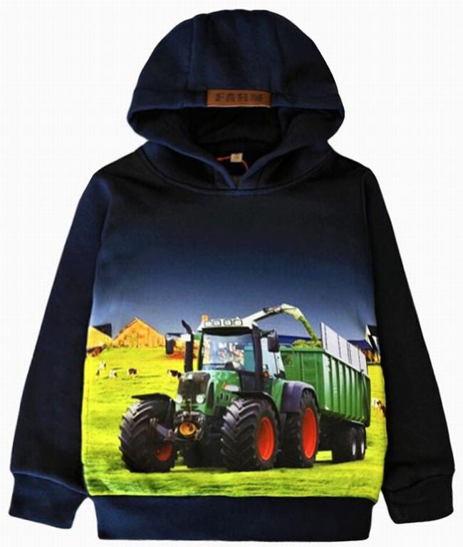 Hoodie fendt met ladewagen