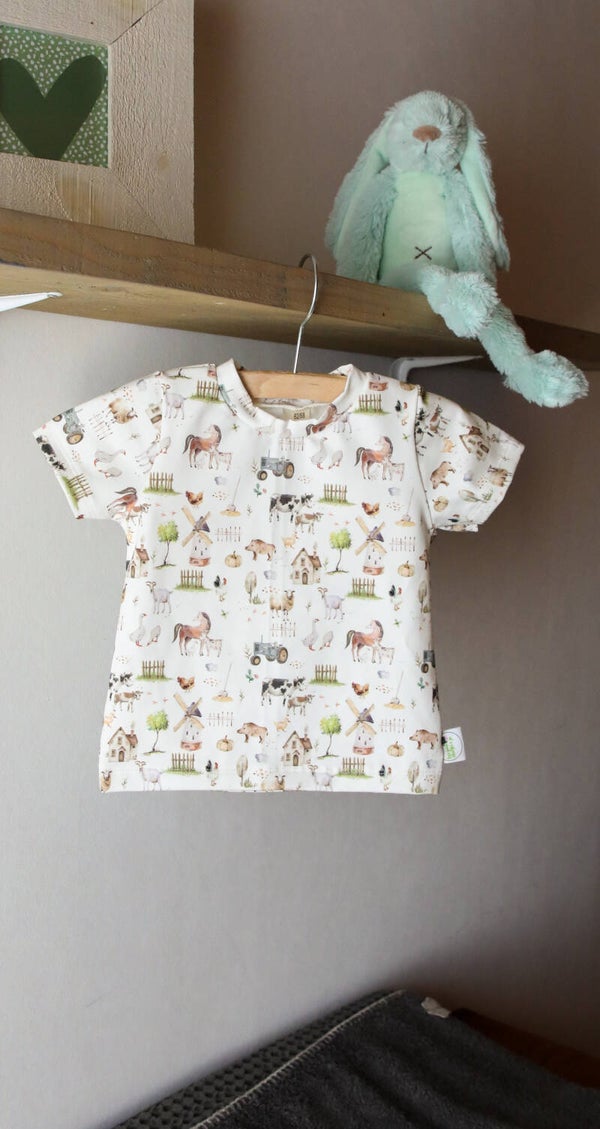 T-shirt boerderij groen