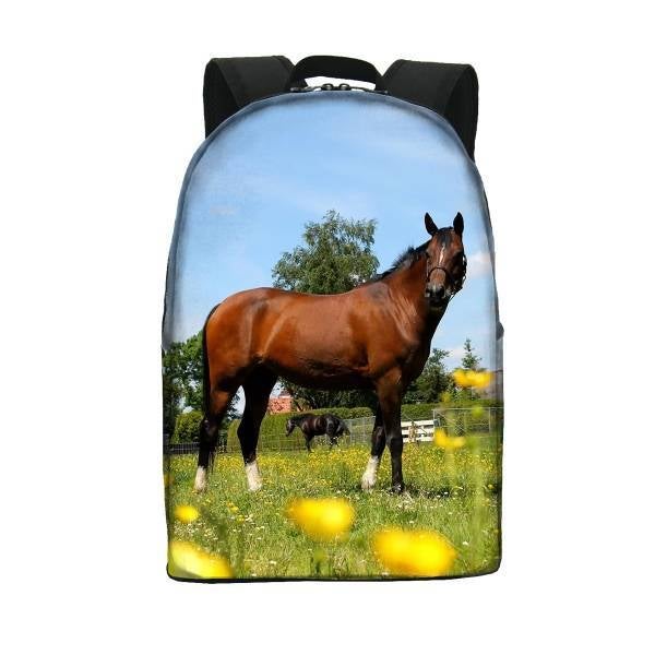 Rugzak paard bruin