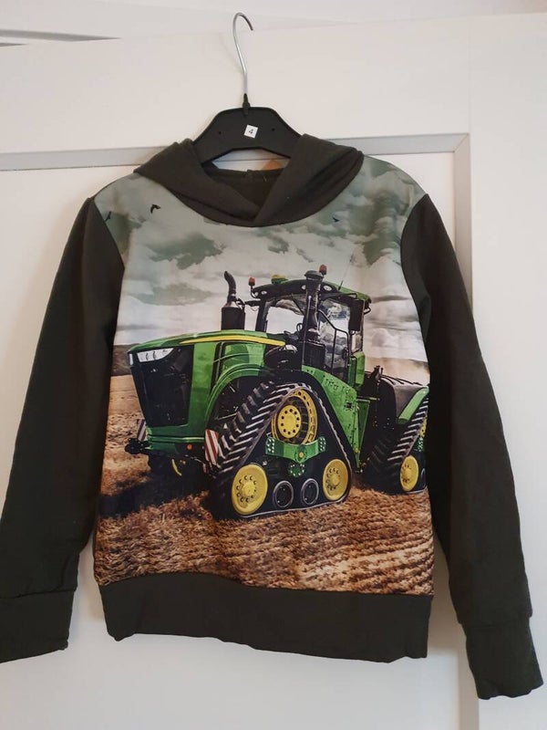 John deere hoodie olijfgroen