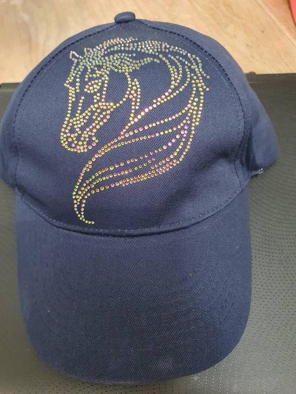 Paarden pet glitter blauw