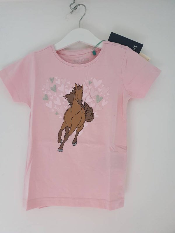 Paard roze tekening
