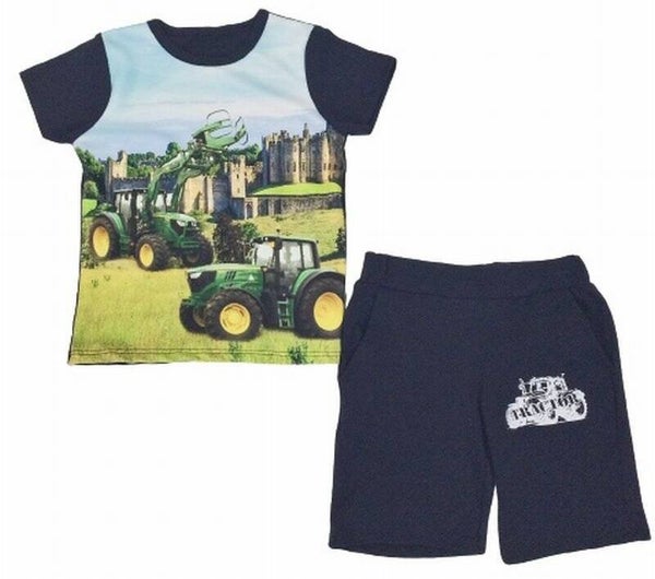John deere set donkerblauw