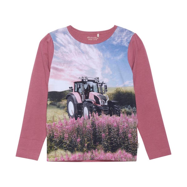 Longsleeves tractor oud roze