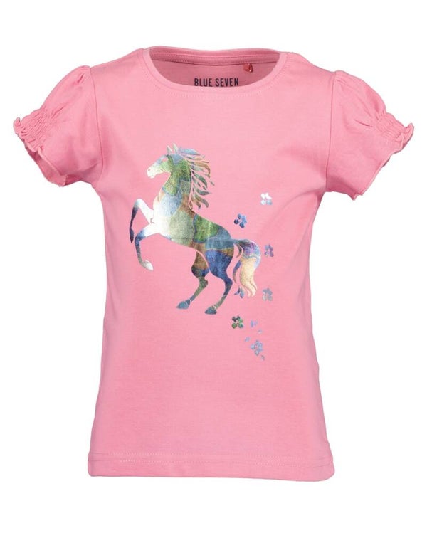 Paarden shirt roze glans