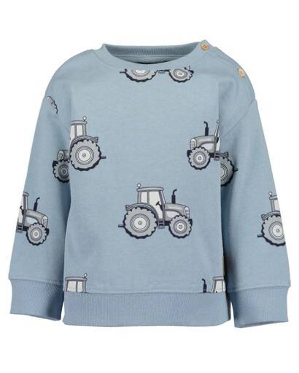 Tractor Sweater blauw Blue Seven
