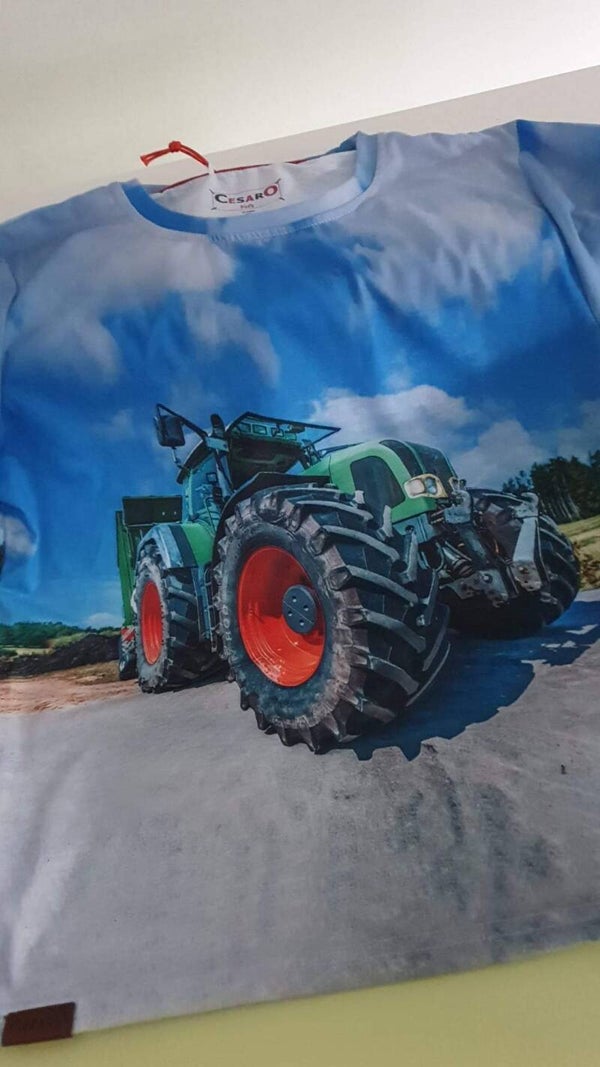 T-shirt Fendt blauw