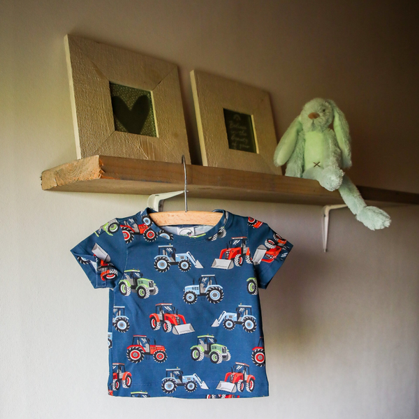 T-shirt Tractor donkerblauw