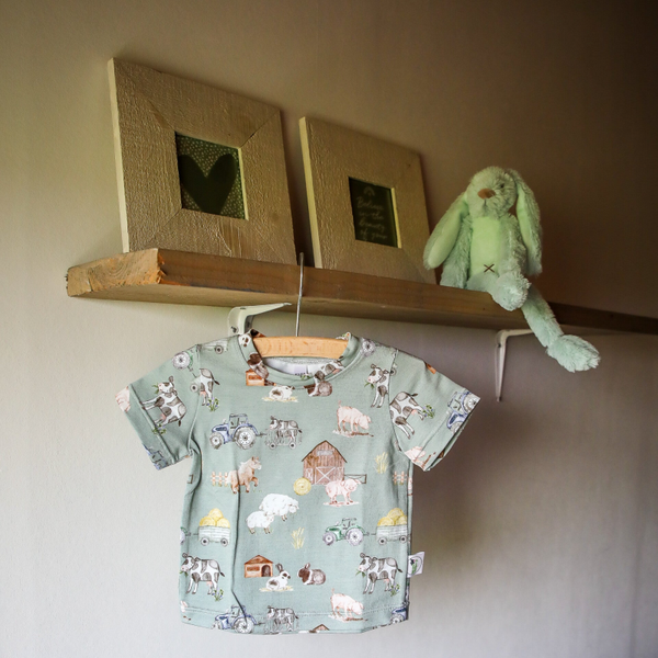 T-shirt Boerderij Groen