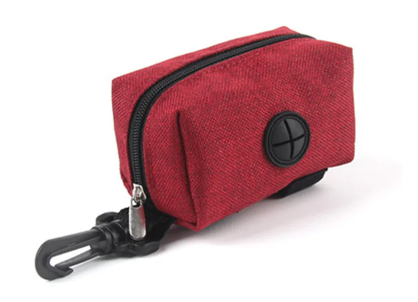 Honden-poep-zakjes-houder rood