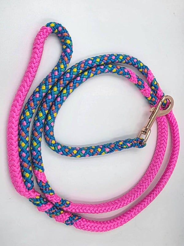 PPM hondenriem gevuld blauw_multi