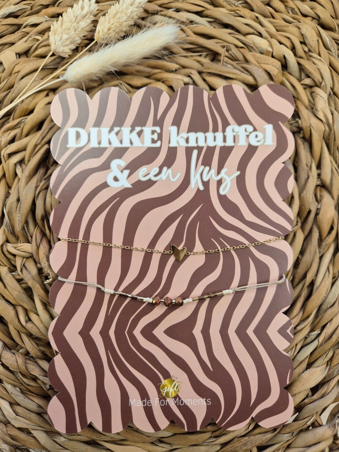 Sieradenkaart Dikke knuffel & Kus