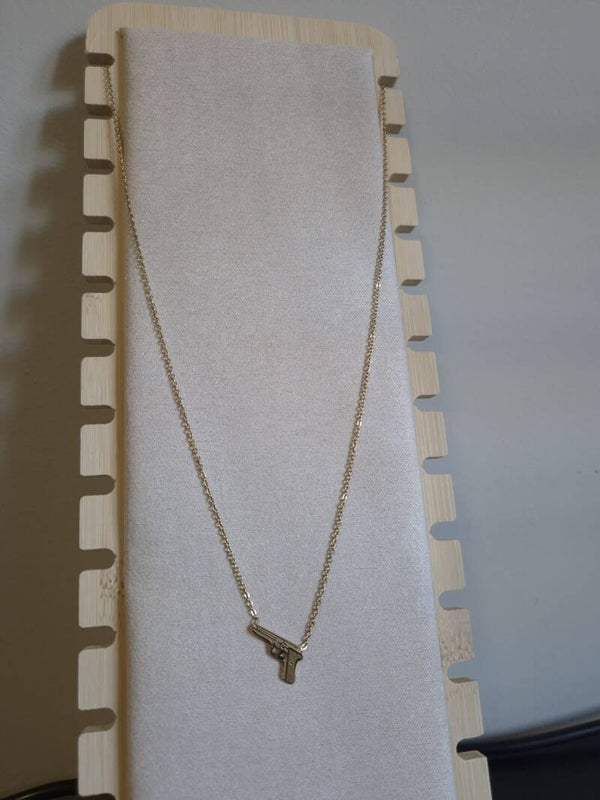 Pistool ketting goud