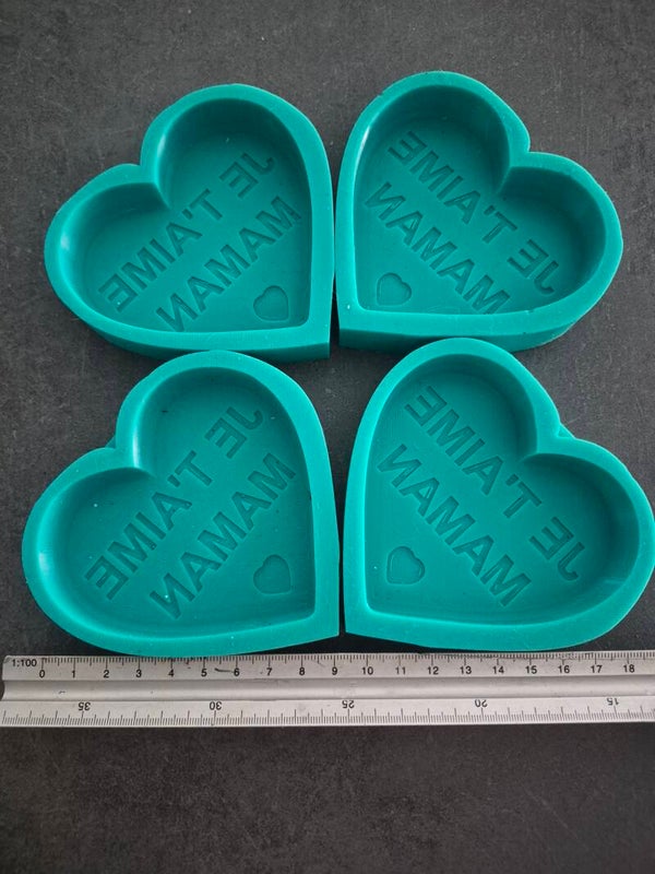 lot de 4 moules coeur xl je t aime maman