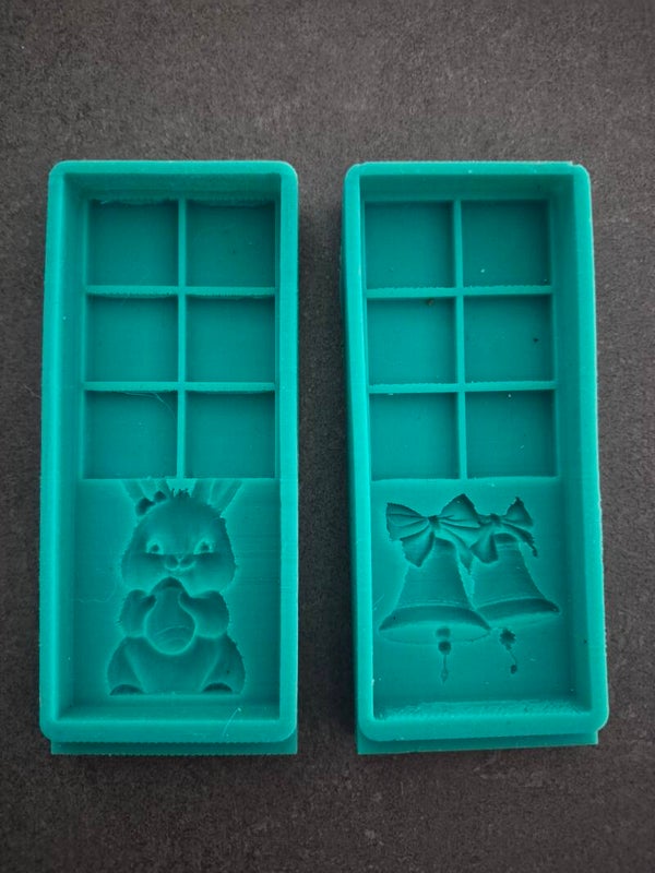 lot de 2 moules paques