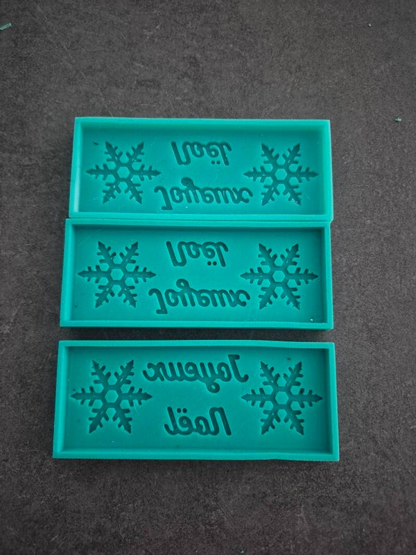 lot de 3 moules  noel
